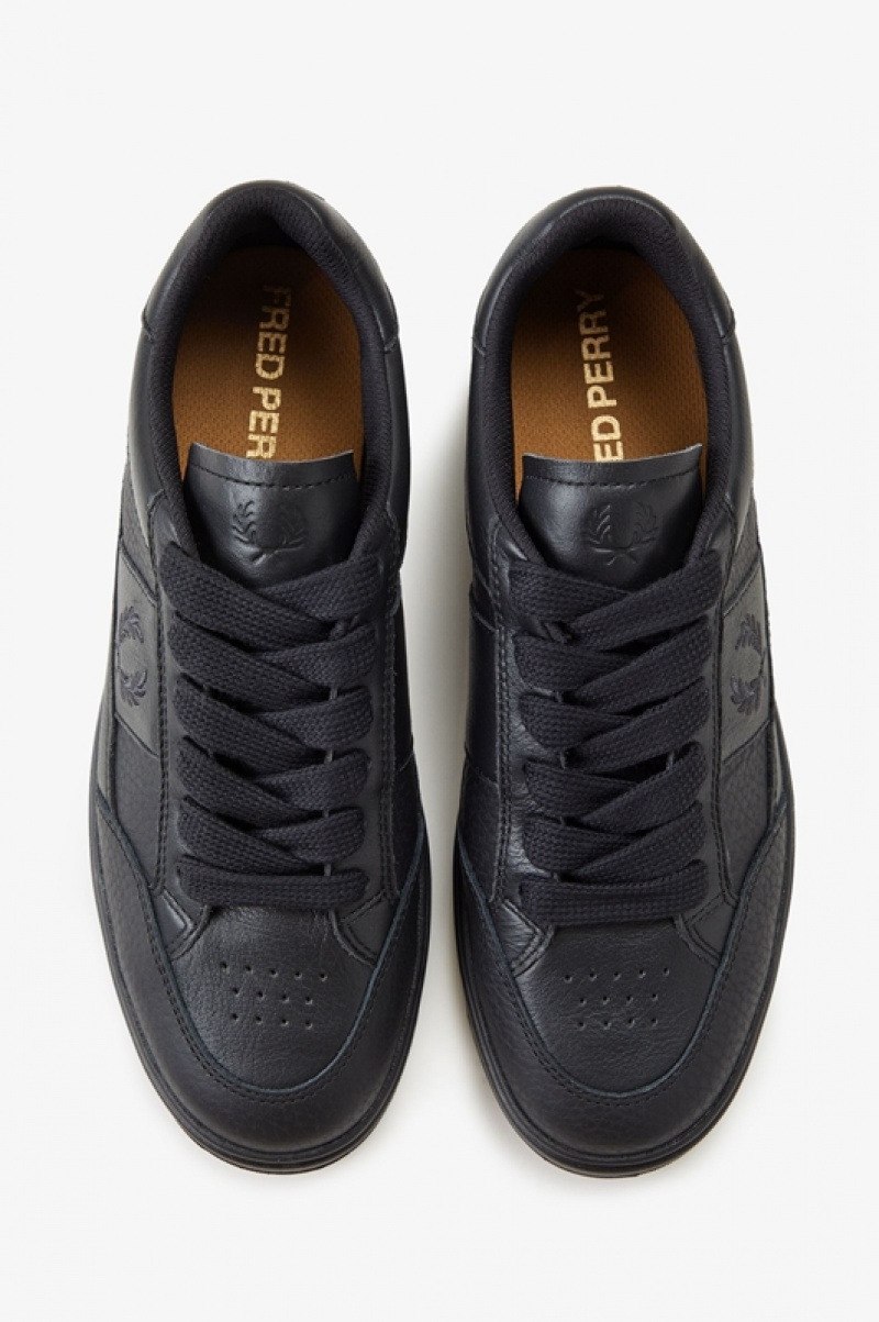 Fred Perry B440 Men's Sneakers Black | FHO-695714