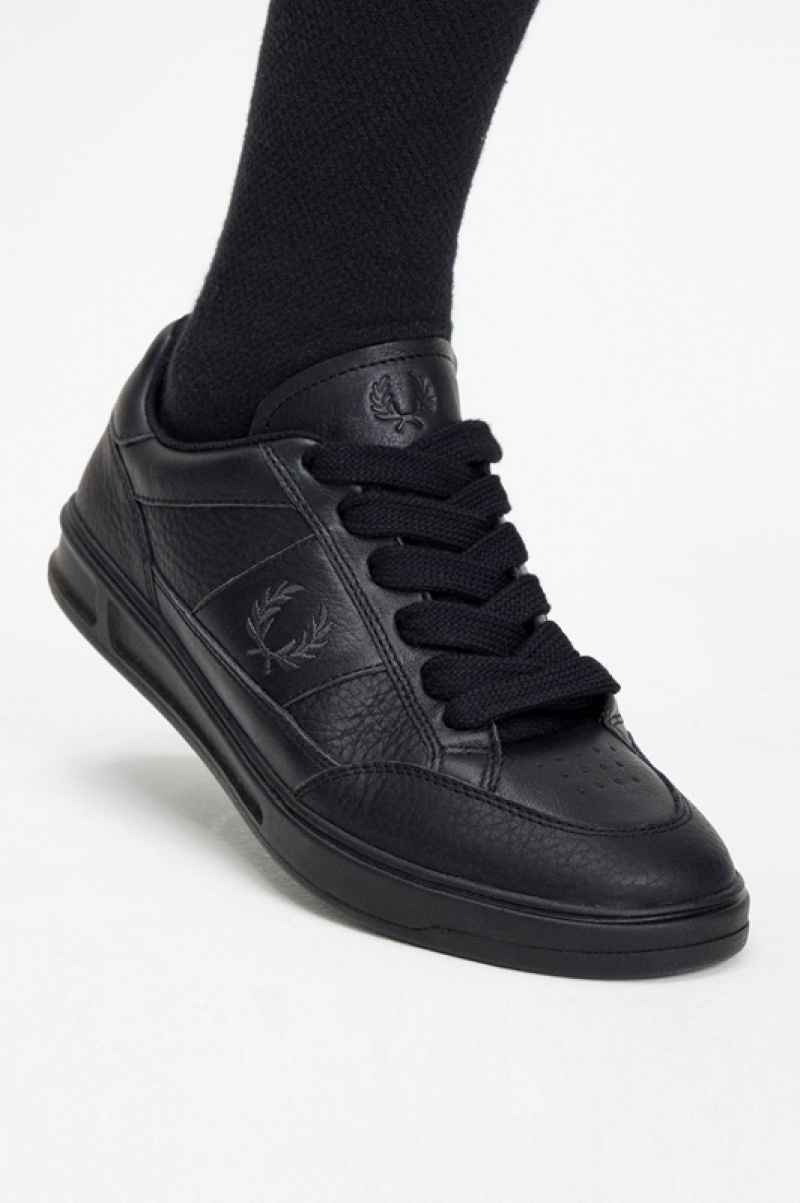 Fred Perry B440 Men's Sneakers Black | FHO-695714