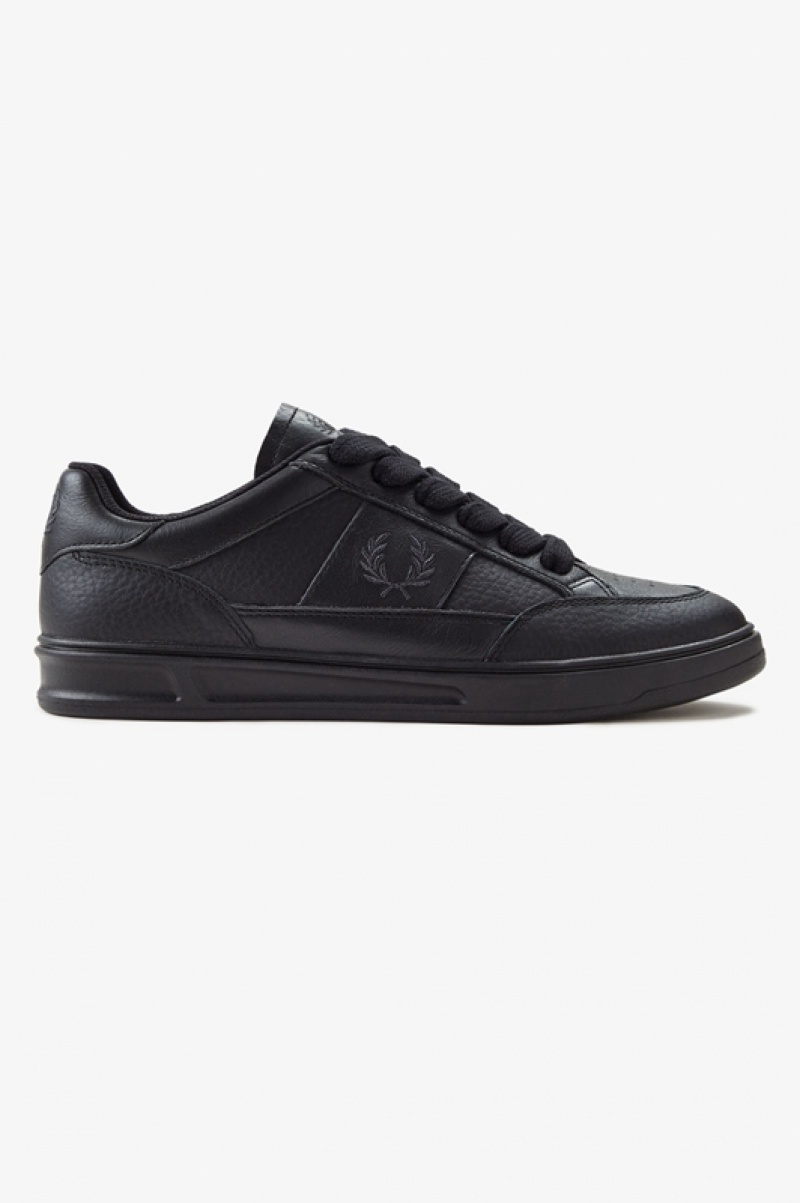 Fred Perry B440 Men\'s Sneakers Black | FHO-695714