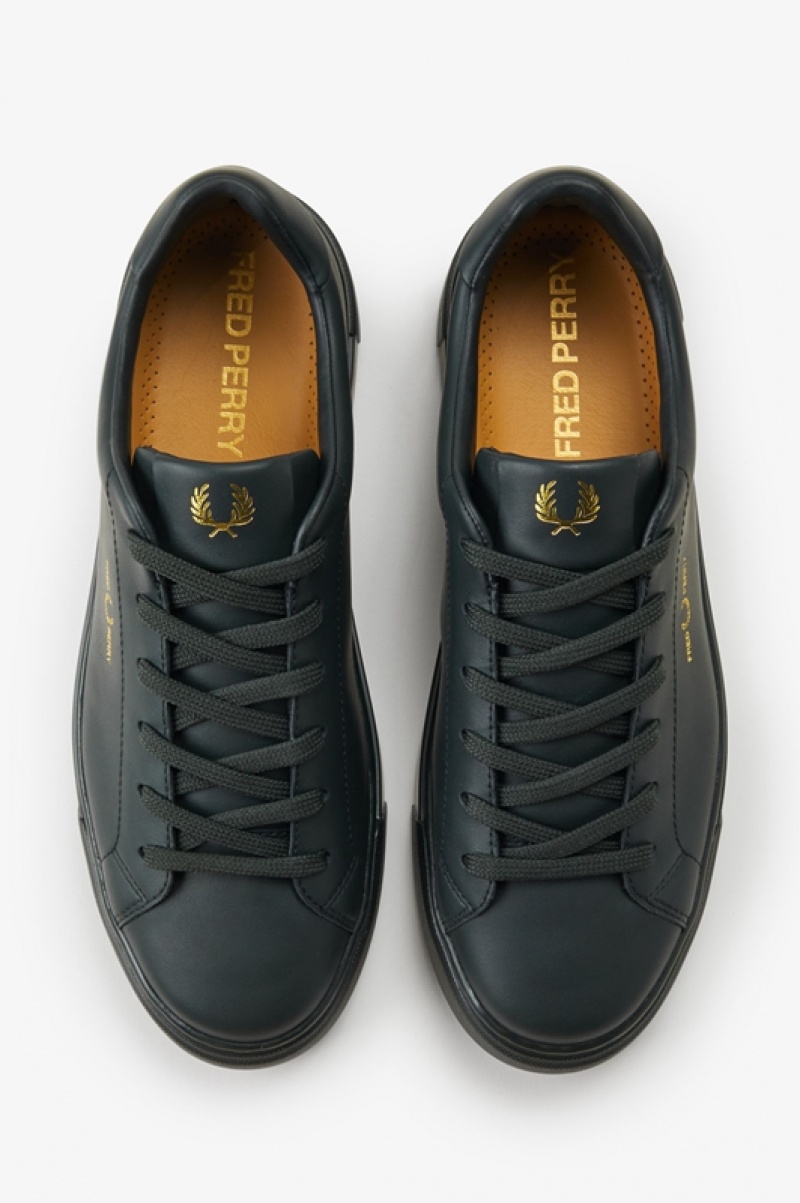 Fred Perry B71 Men's Sneakers Black | LBQ-679384