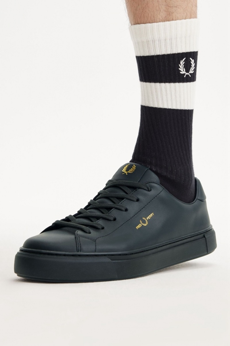 Fred Perry B71 Men's Sneakers Black | LBQ-679384