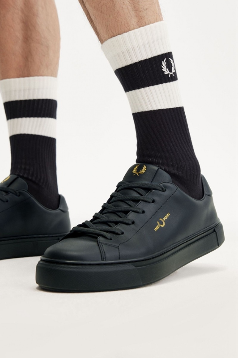 Fred Perry B71 Men's Sneakers Black | LBQ-679384