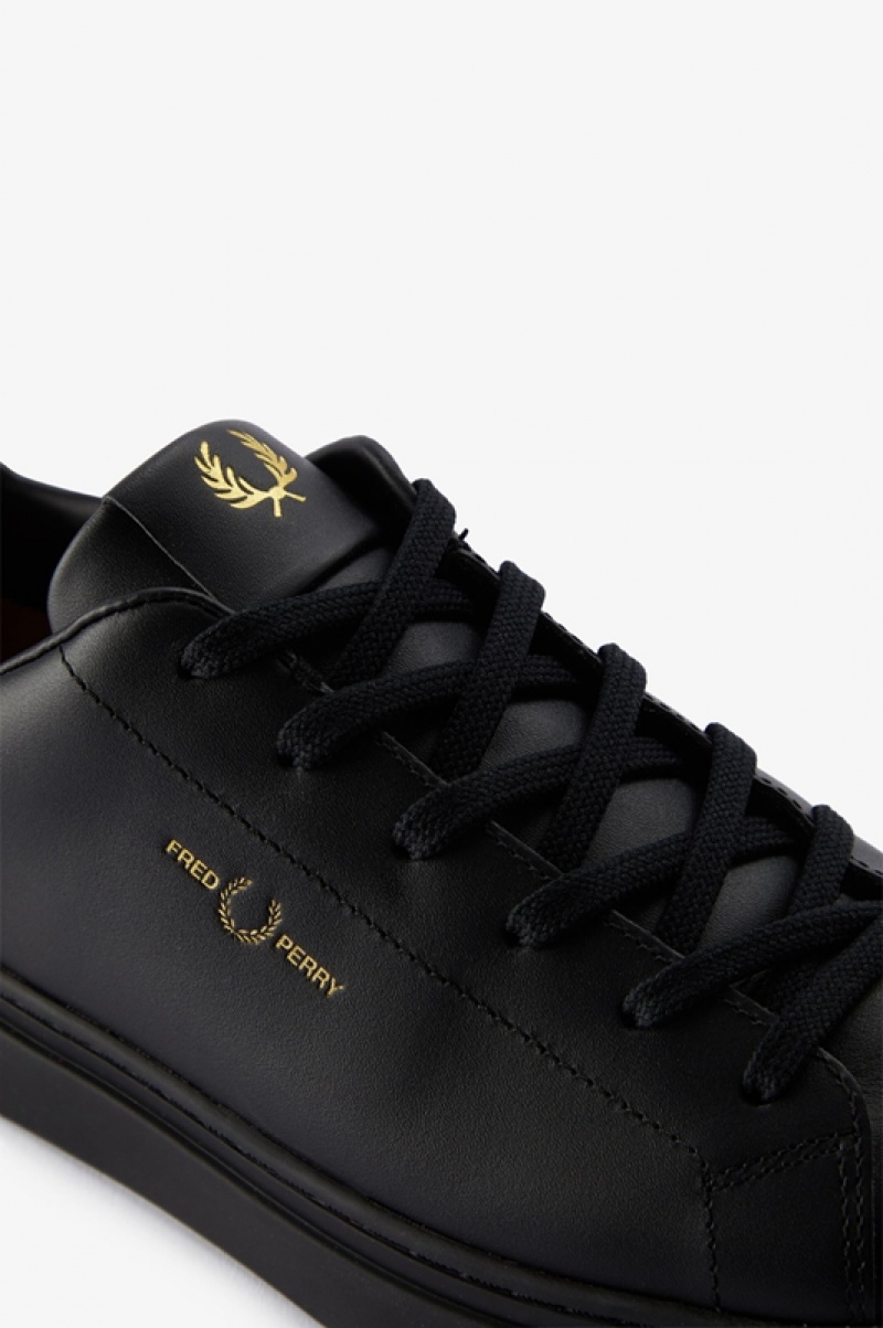 Fred Perry B71 Men's Sneakers Black | XUE-578041