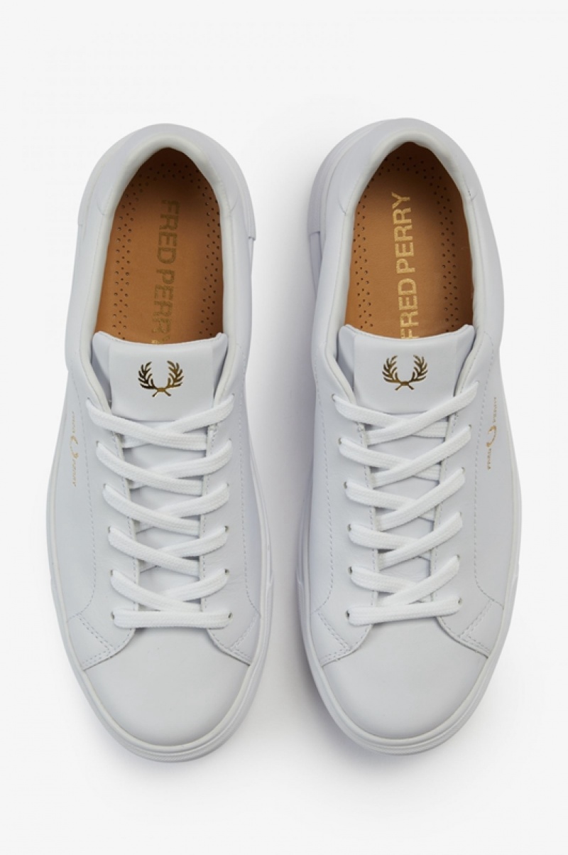 Fred Perry B71 Men's Sneakers White | QFI-925310