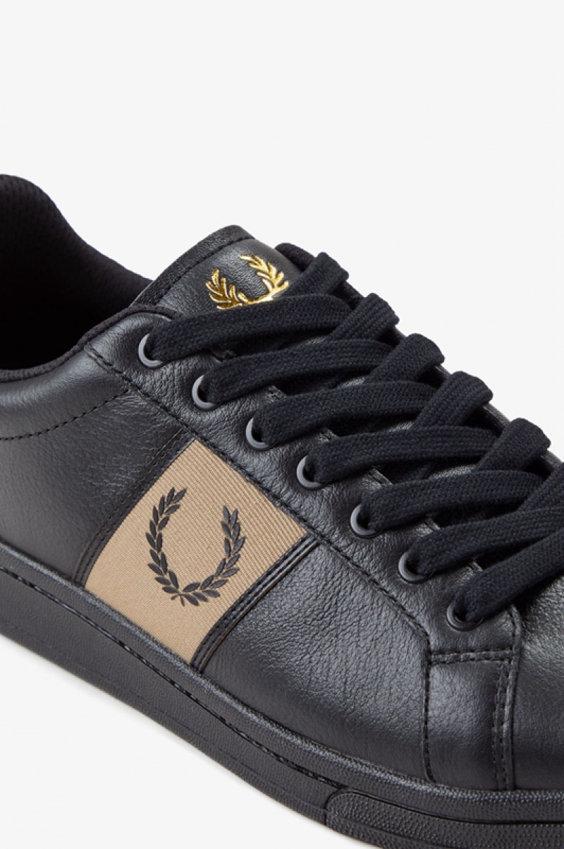 Fred Perry B721 Men's Sneakers Black | FWN-534169