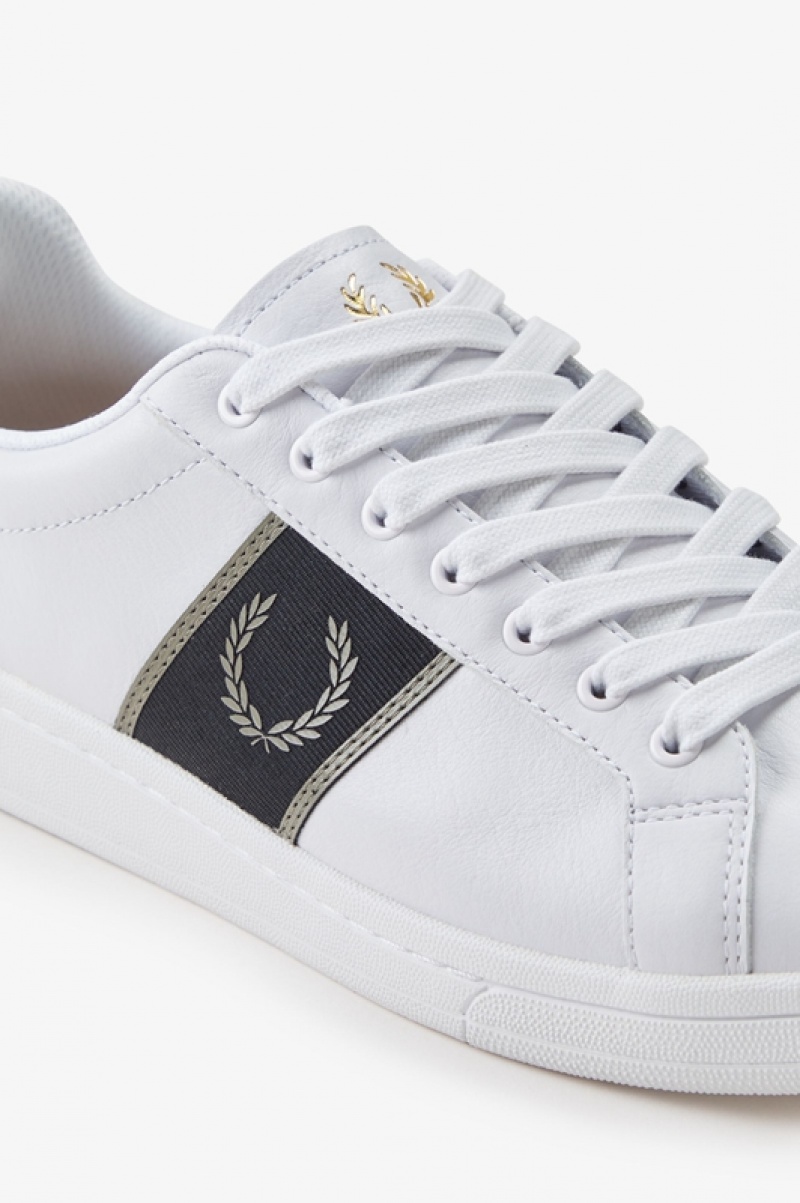 Fred Perry B721 Men's Sneakers White | BZM-467091