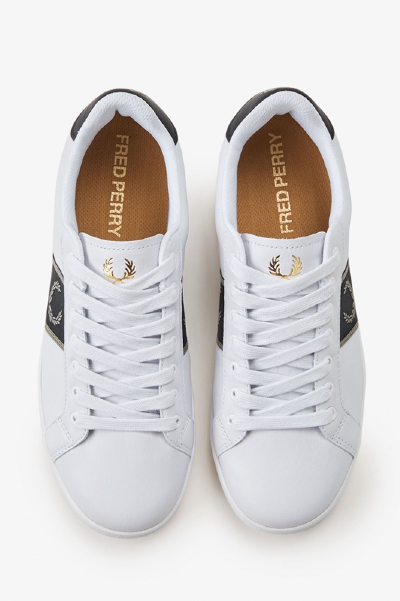 Fred Perry B721 Men's Sneakers White | BZM-467091