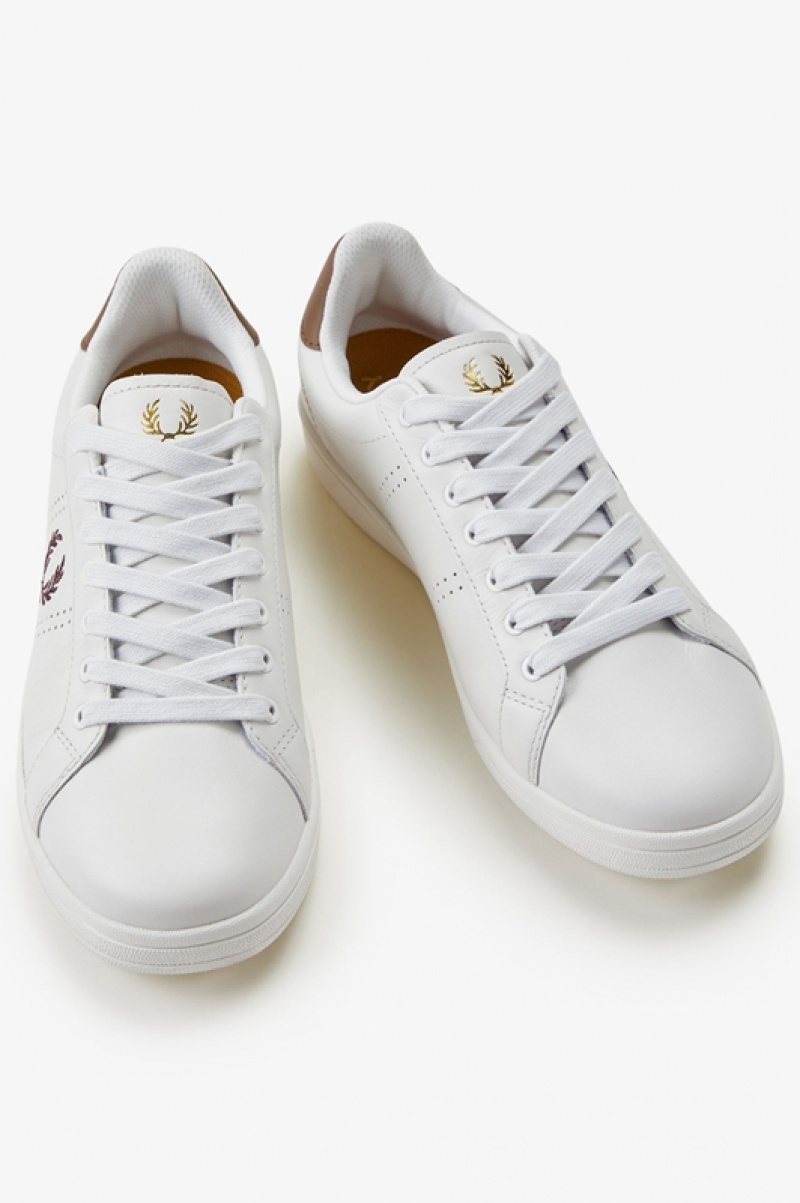 Fred Perry B721 Men's Sneakers White | RSH-015396