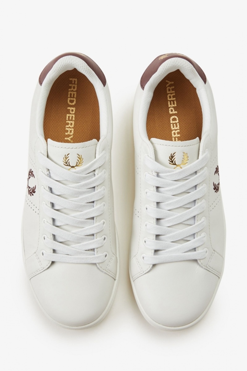 Fred Perry B721 Men's Sneakers White | RSH-015396