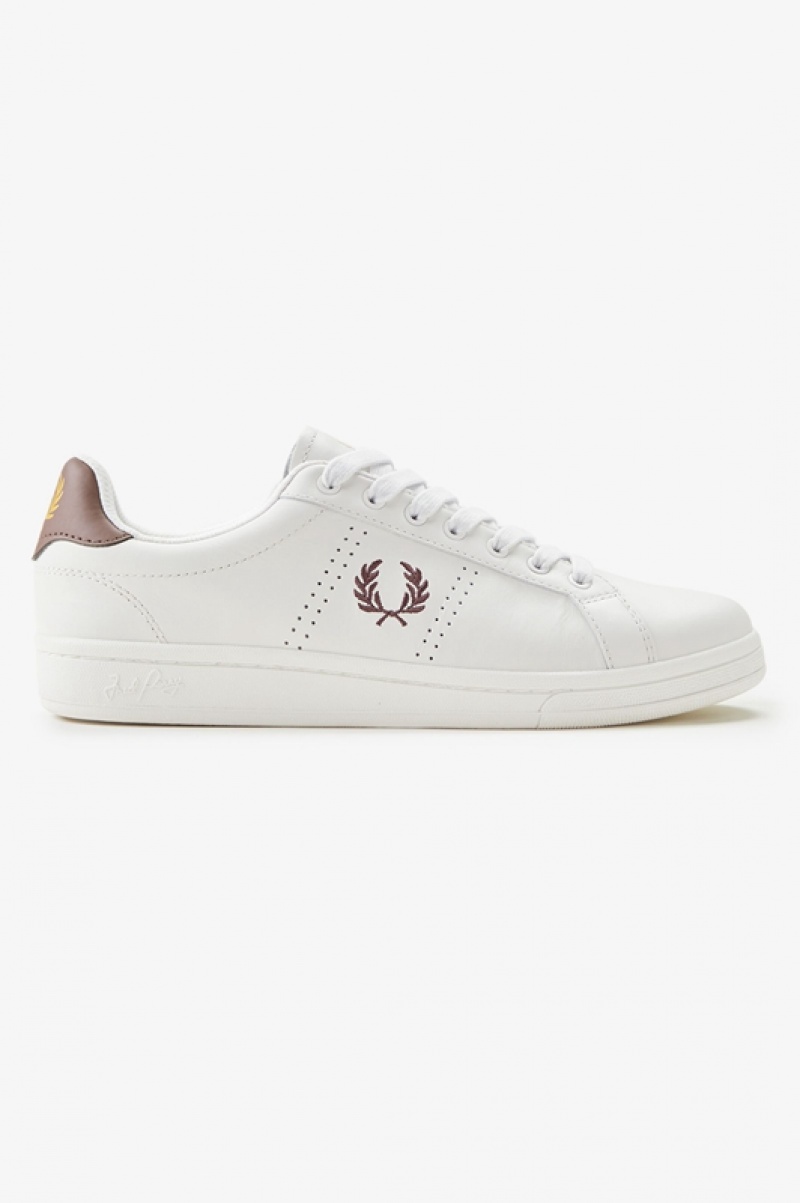 Fred Perry B721 Men\'s Sneakers White | RSH-015396