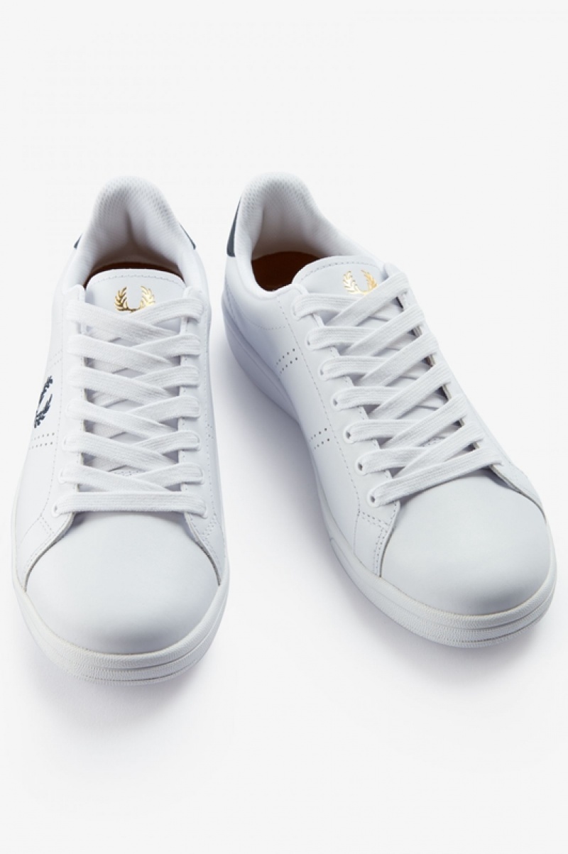 Fred Perry B721 Men's Sneakers White | UIG-324056