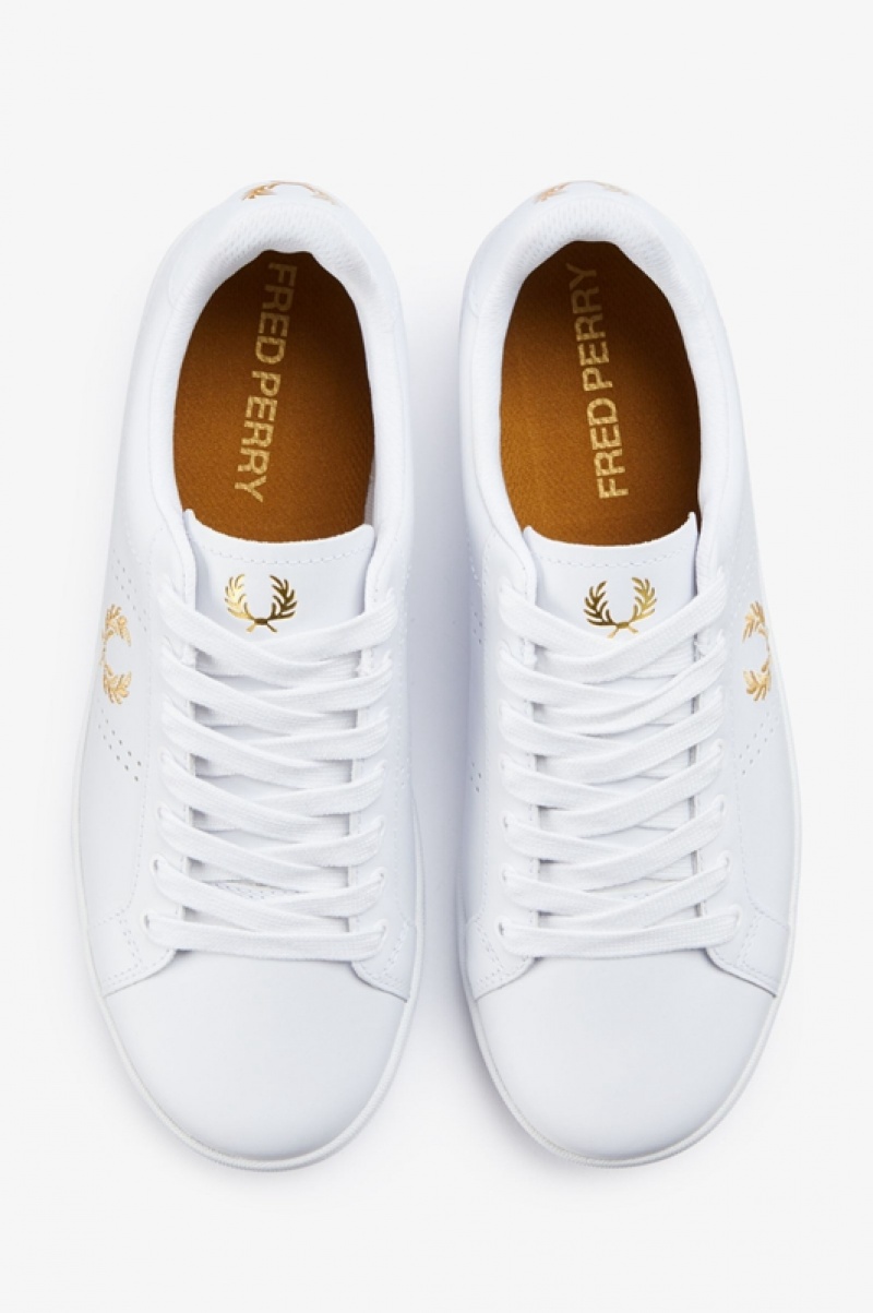 Fred Perry B721 Men's Sneakers White | YWD-734129