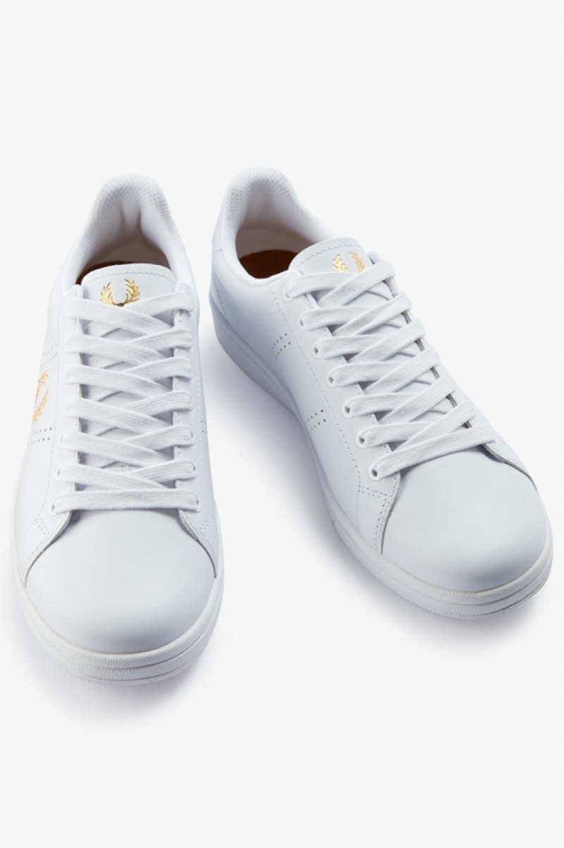 Fred Perry B721 Men's Sneakers White | YWD-734129