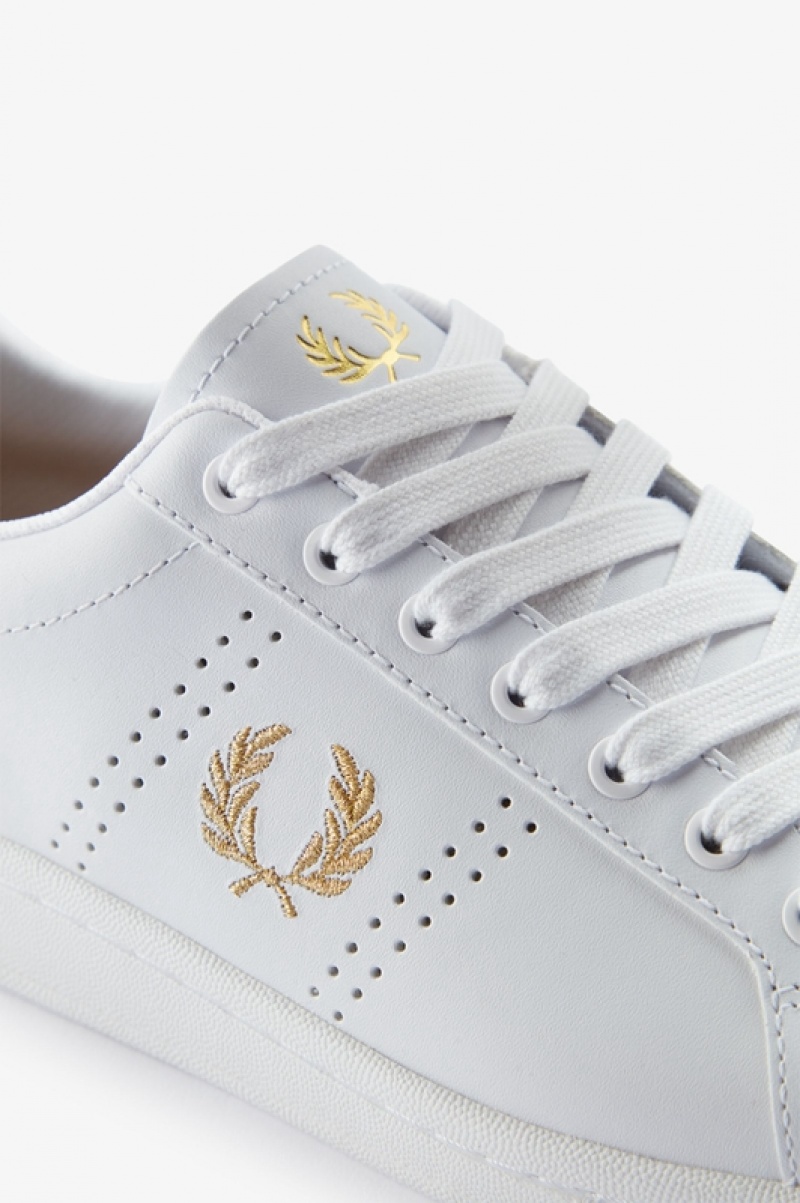 Fred Perry B721 Men's Sneakers White | YWD-734129