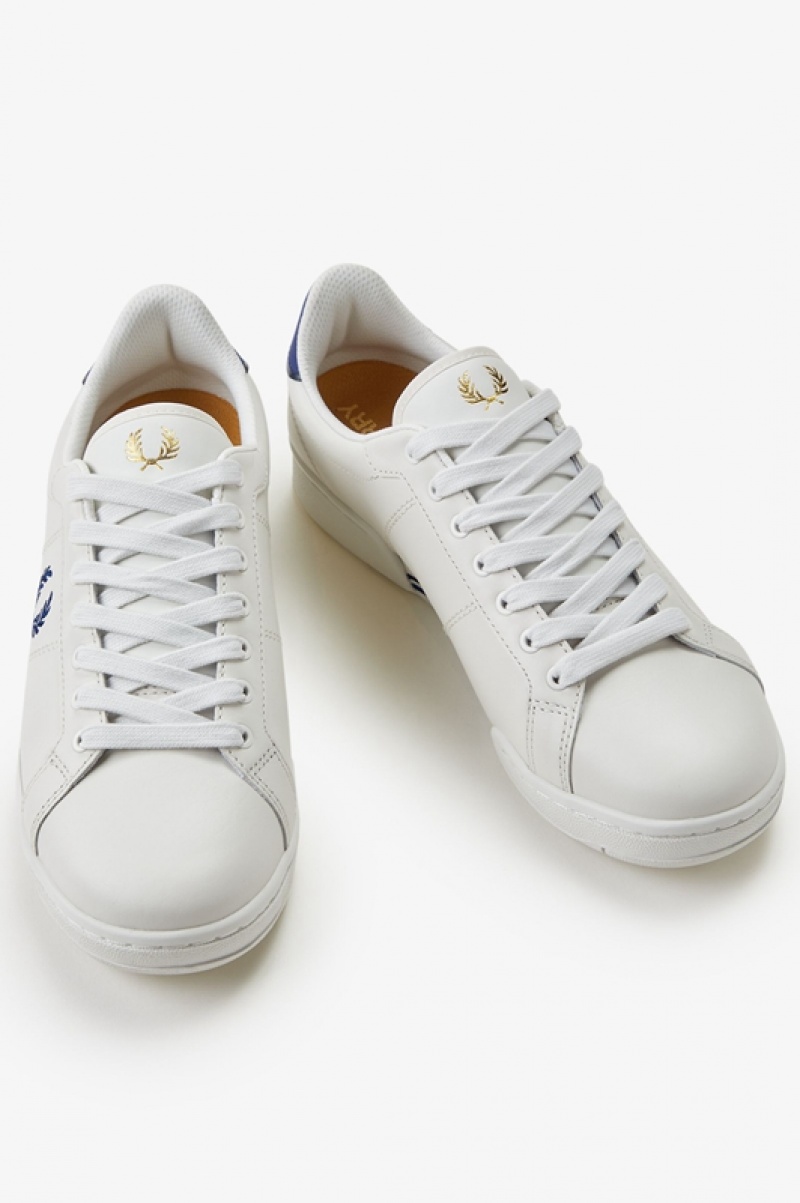 Fred Perry B722 Men's Sneakers White | EAN-713290