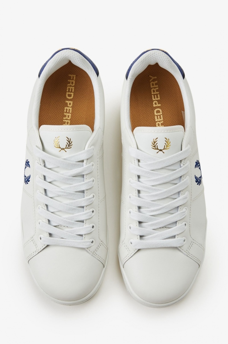 Fred Perry B722 Men's Sneakers White | EAN-713290