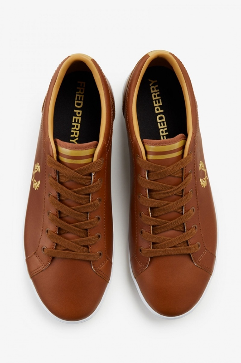 Fred Perry Baseline Men's Sneakers Brown | OEK-815093