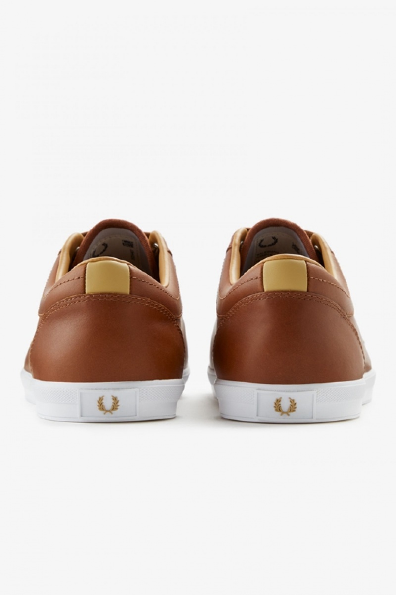 Fred Perry Baseline Men's Sneakers Brown | OEK-815093