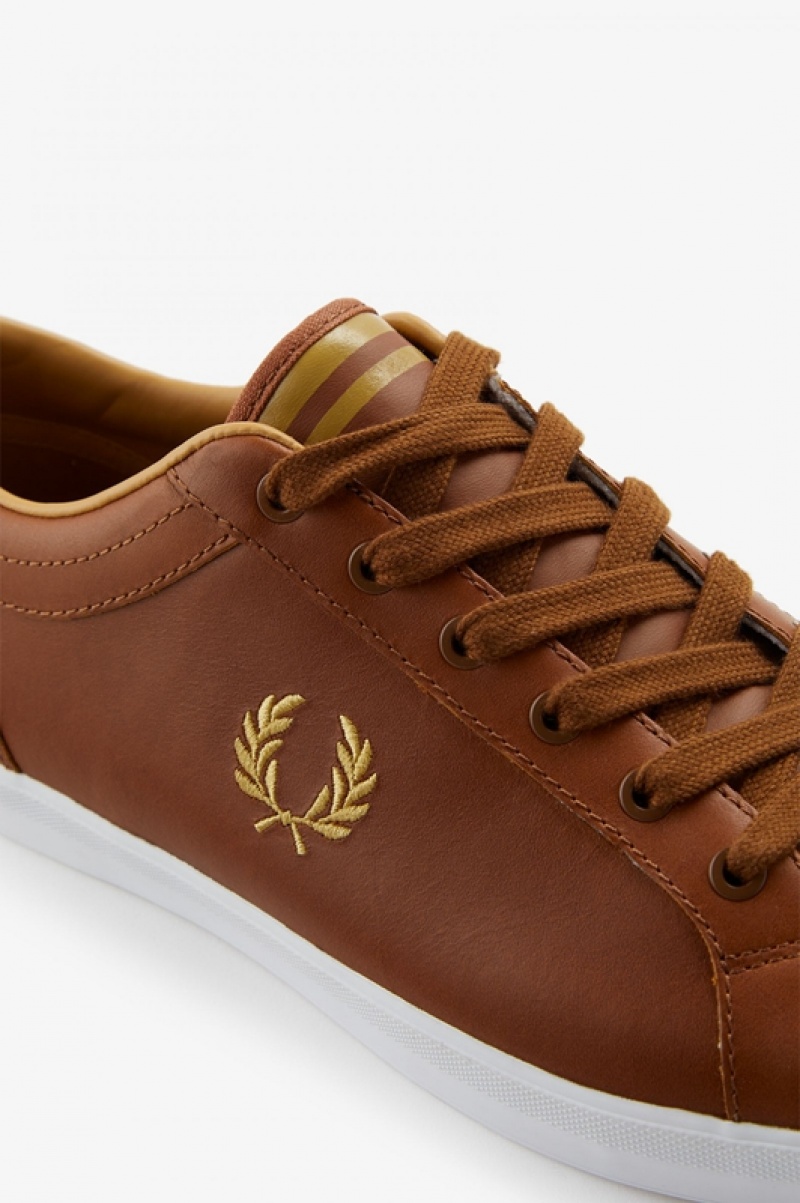 Fred Perry Baseline Men's Sneakers Brown | OEK-815093