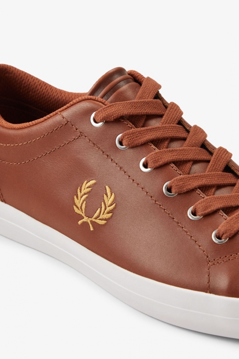 Fred Perry Baseline Men's Sneakers Brown | VDG-750392