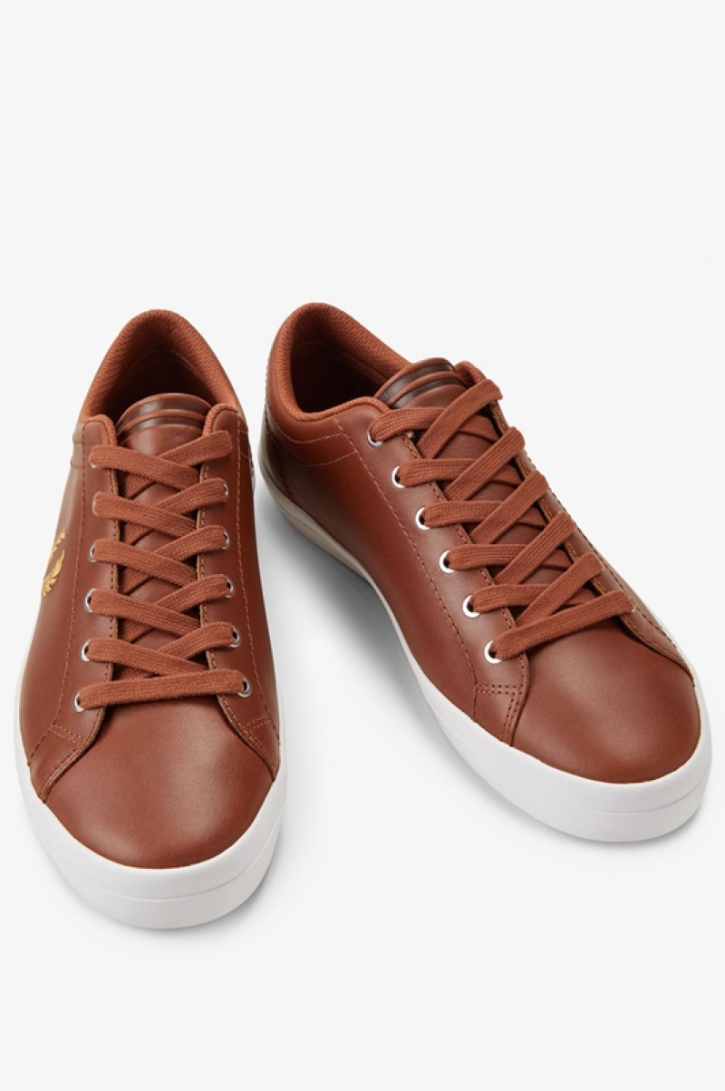 Fred Perry Baseline Men's Sneakers Brown | VDG-750392