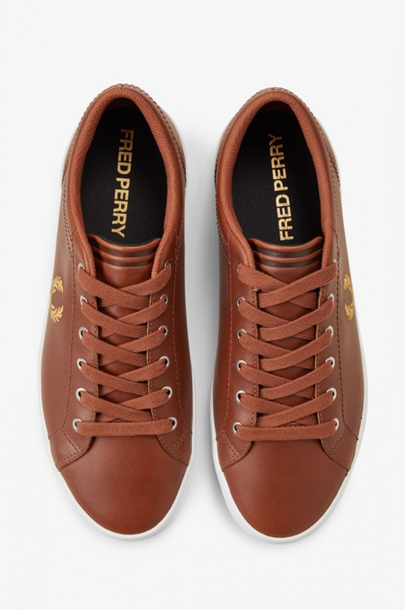 Fred Perry Baseline Men's Sneakers Brown | VDG-750392