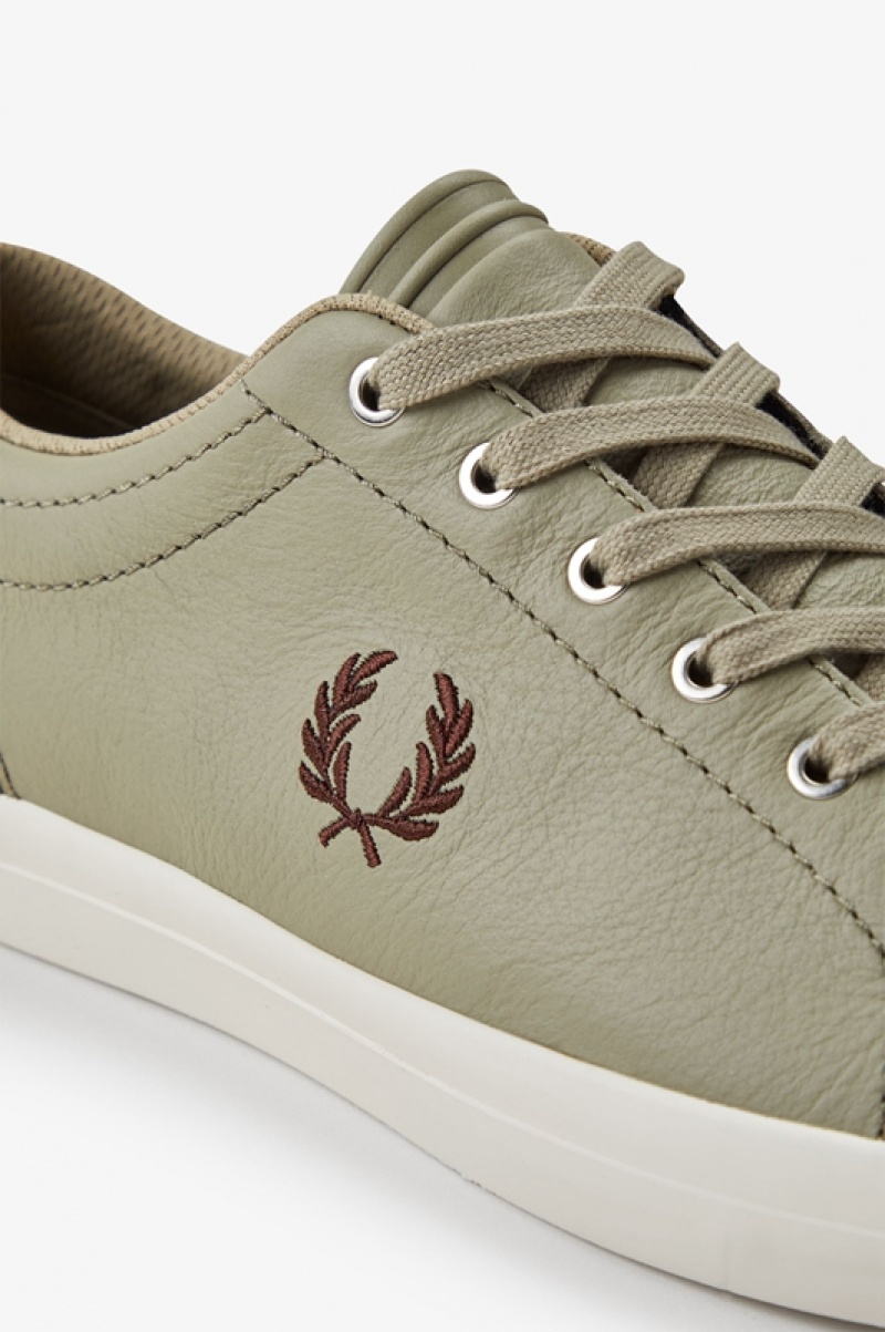 Fred Perry Baseline Men's Sneakers Green | GVW-087952