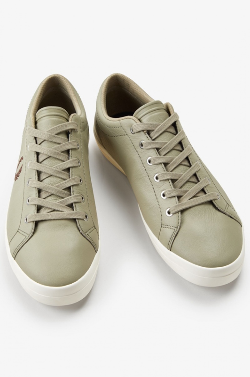 Fred Perry Baseline Men's Sneakers Green | GVW-087952