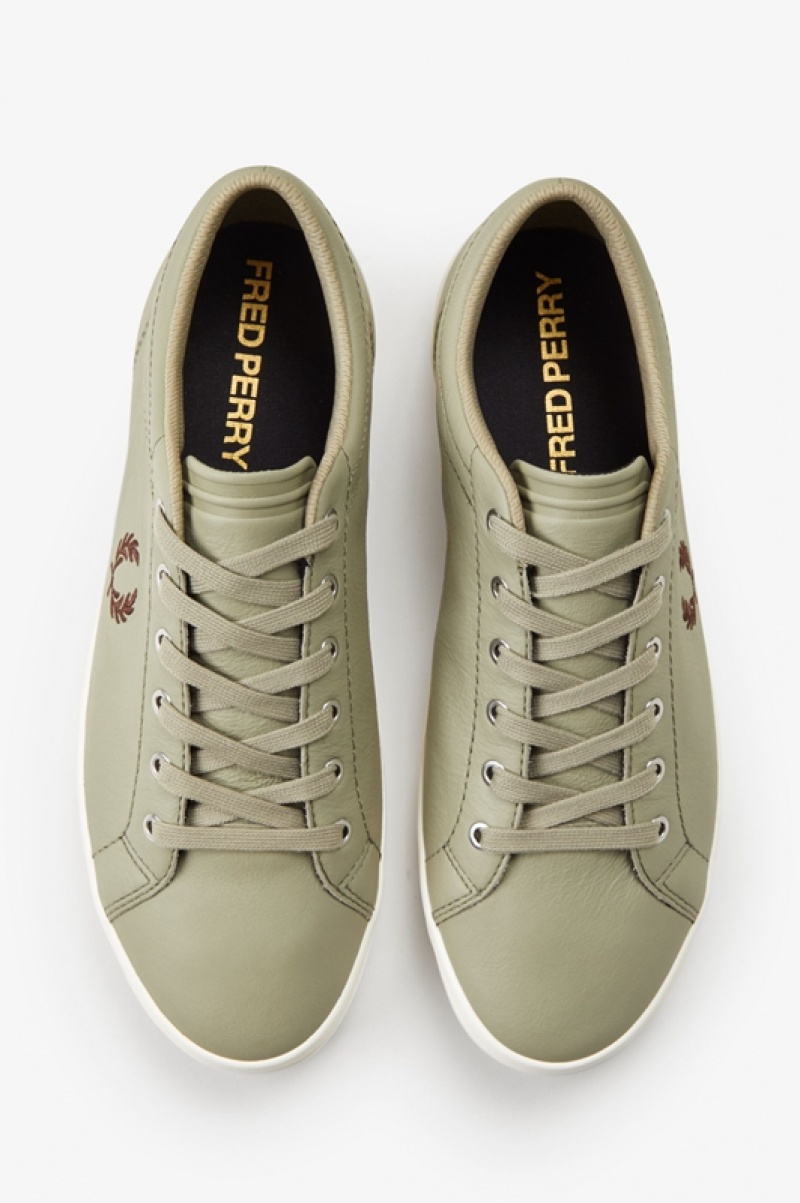 Fred Perry Baseline Men's Sneakers Green | GVW-087952