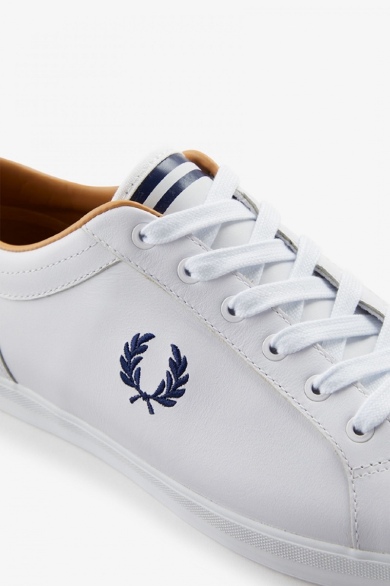 Fred Perry Baseline Men's Sneakers White | SYF-231940