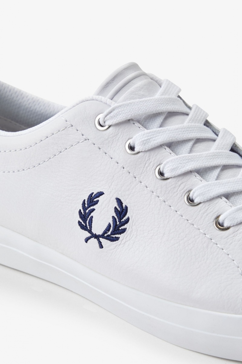 Fred Perry Baseline Men's Sneakers White | AQZ-209185