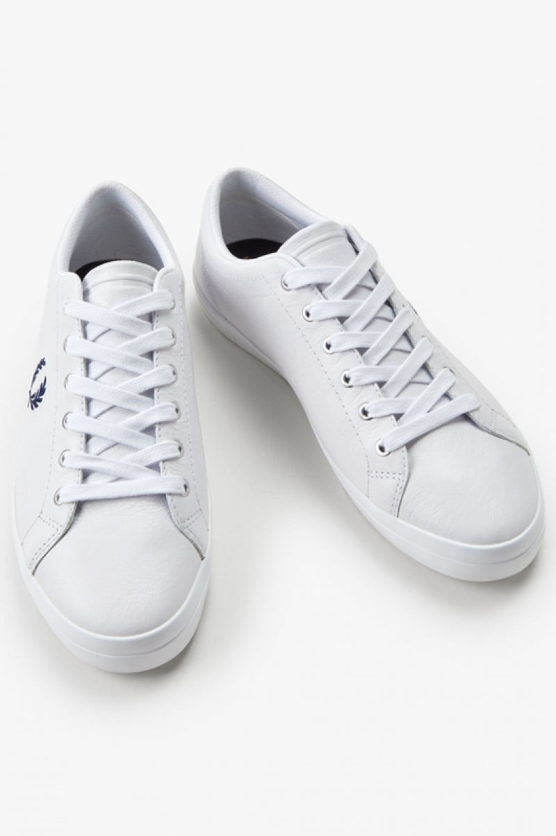 Fred Perry Baseline Men's Sneakers White | AQZ-209185