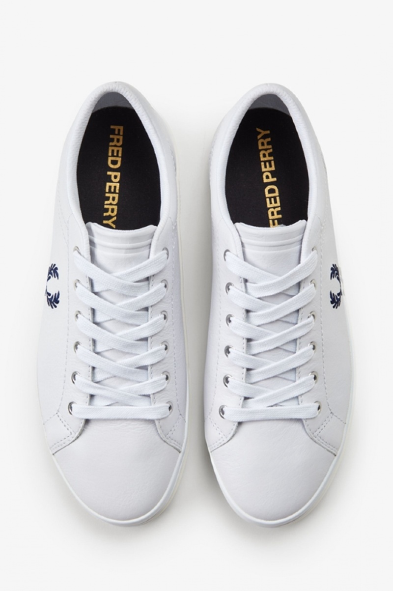 Fred Perry Baseline Men's Sneakers White | AQZ-209185