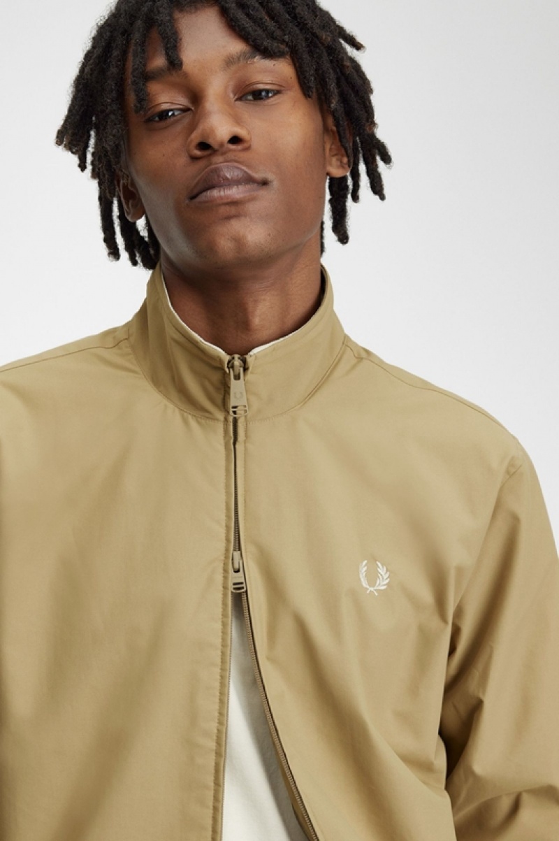 Fred Perry Brentham Men's Jackets Grey | FYJ-568207