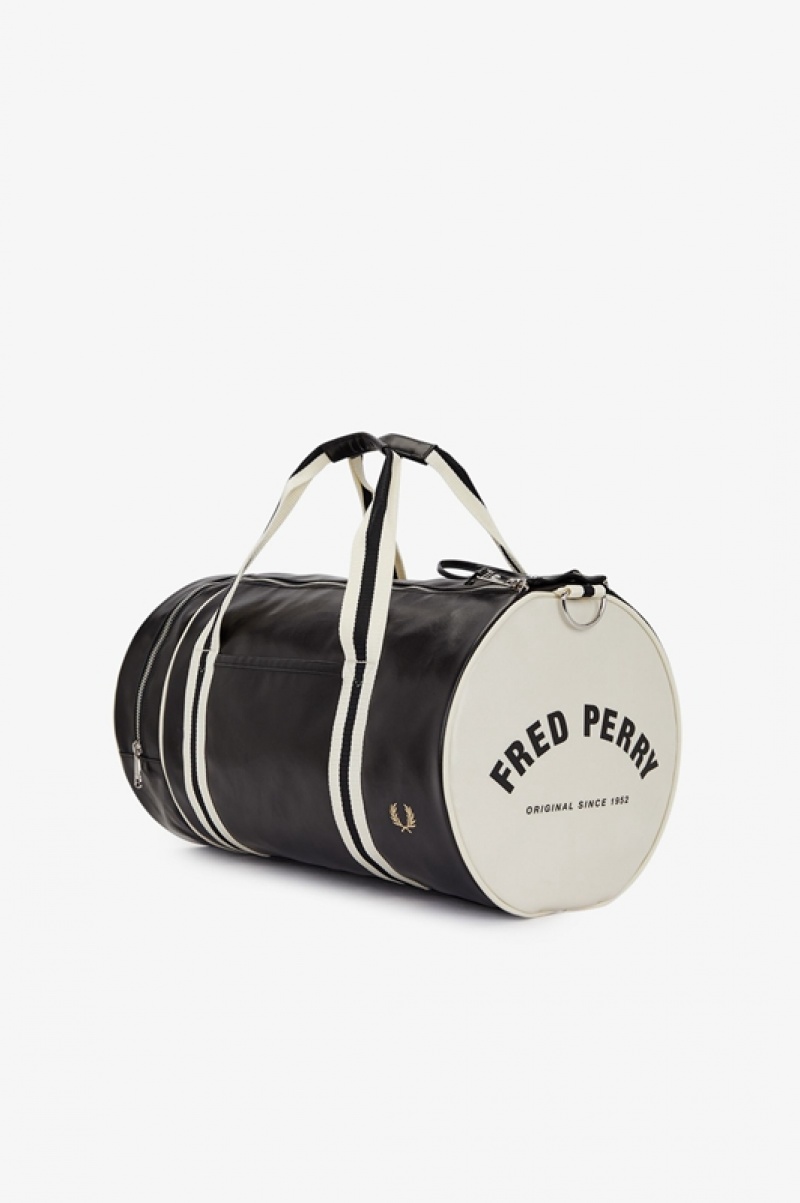 Fred Perry Classic Men's Luggage Bags Black | UXW-861352