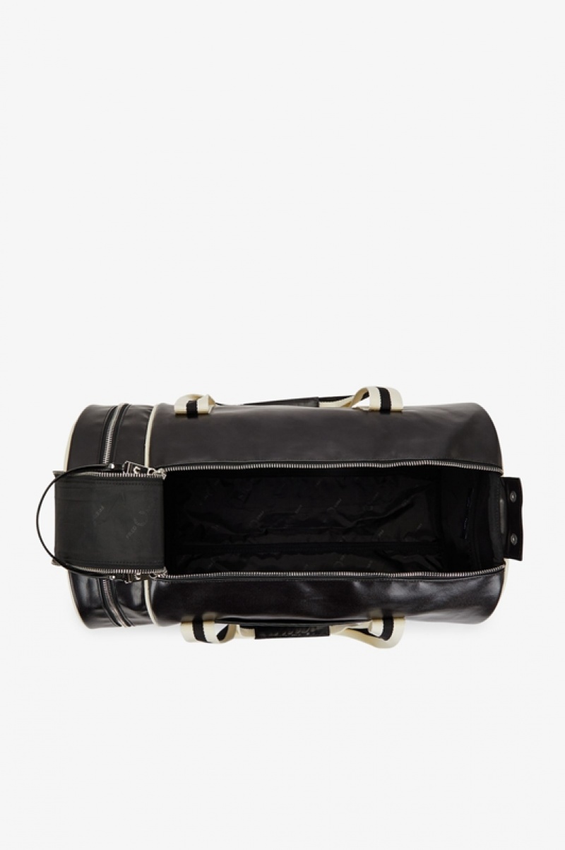 Fred Perry Classic Men's Luggage Bags Black | UXW-861352