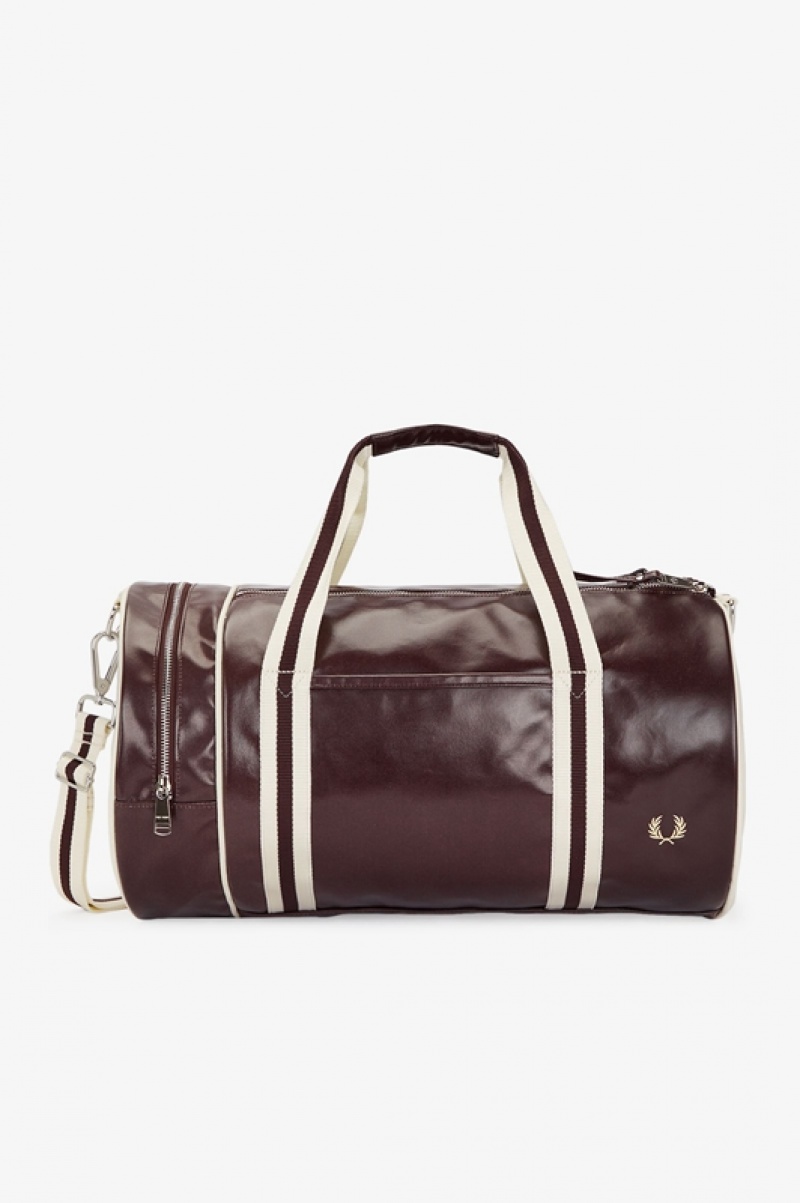 Fred Perry Classic Men's Luggage Bags Dark Red | GRN-042731