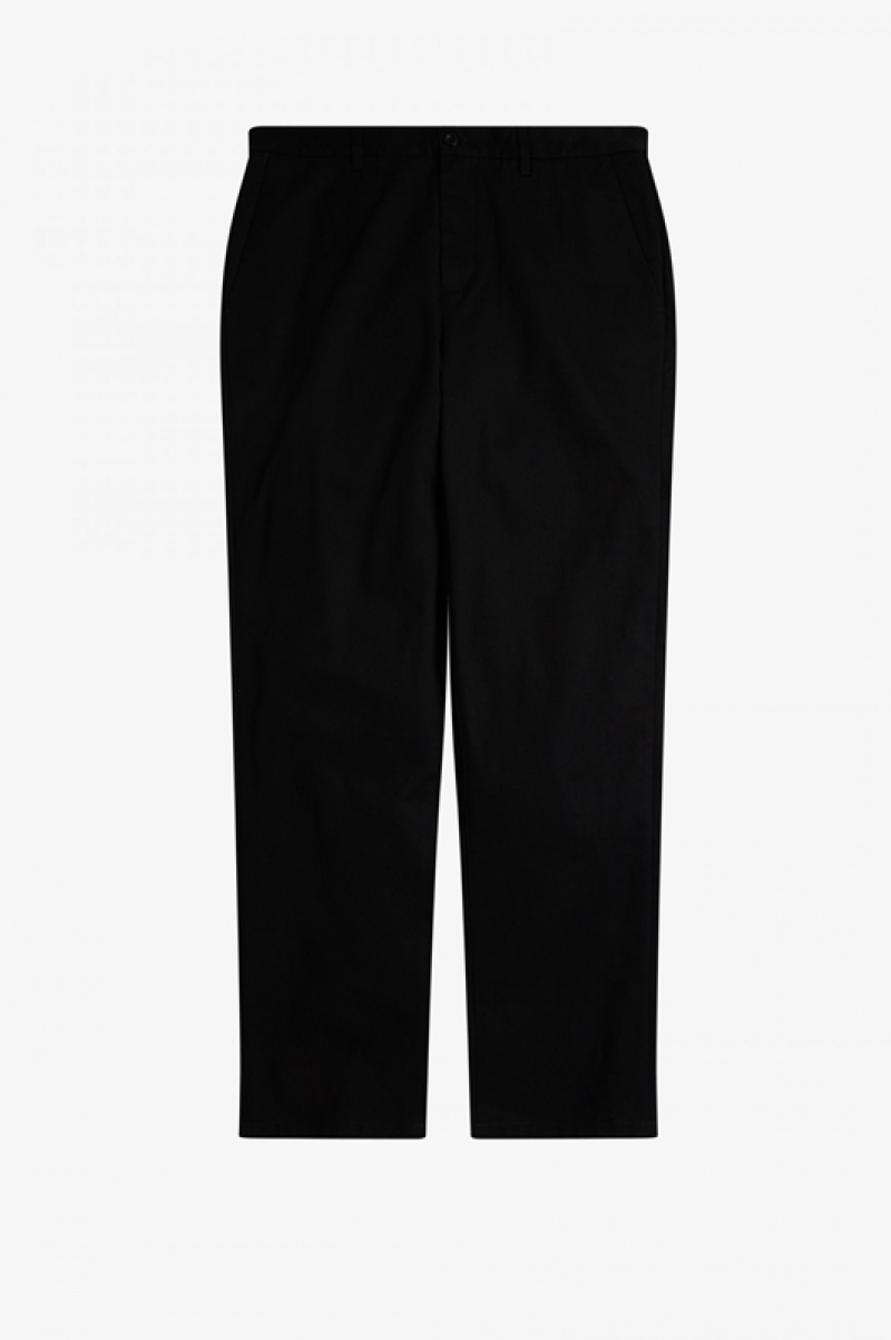 Fred Perry Classic Men's Pants Black | HPA-841537