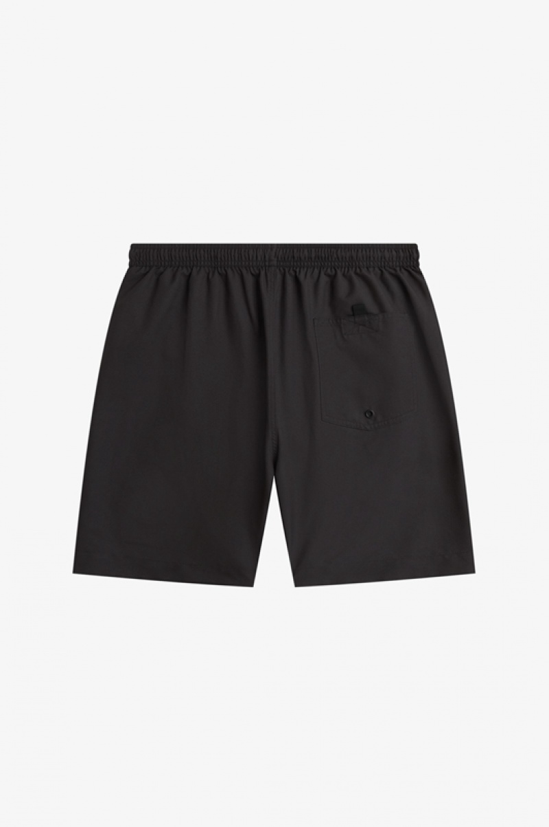 Fred Perry Classic Men's Shorts Black | EYW-745062