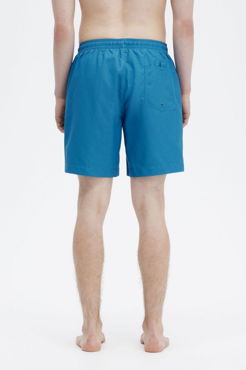 Fred Perry Classic Men's Shorts Blue | MGS-972846