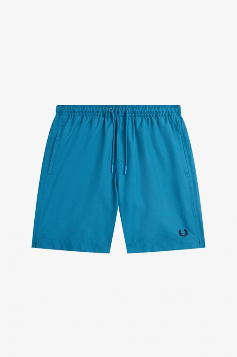 Fred Perry Classic Men's Shorts Blue | MGS-972846