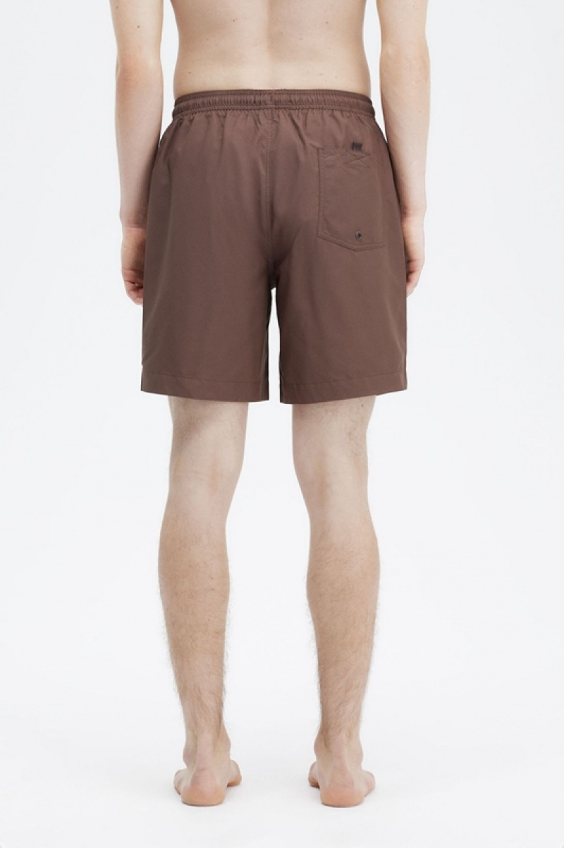 Fred Perry Classic Men's Shorts Dark Red | JPM-693285