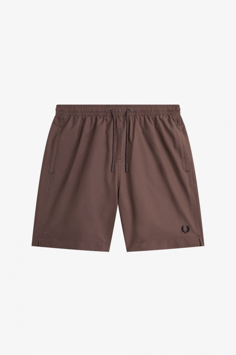 Fred Perry Classic Men's Shorts Dark Red | JPM-693285