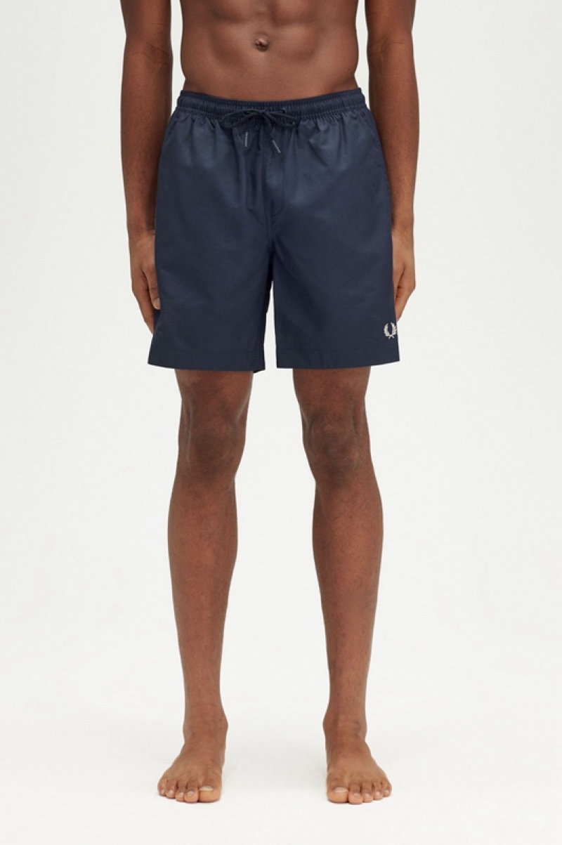 Fred Perry Classic Men\'s Shorts Navy | FOI-187396