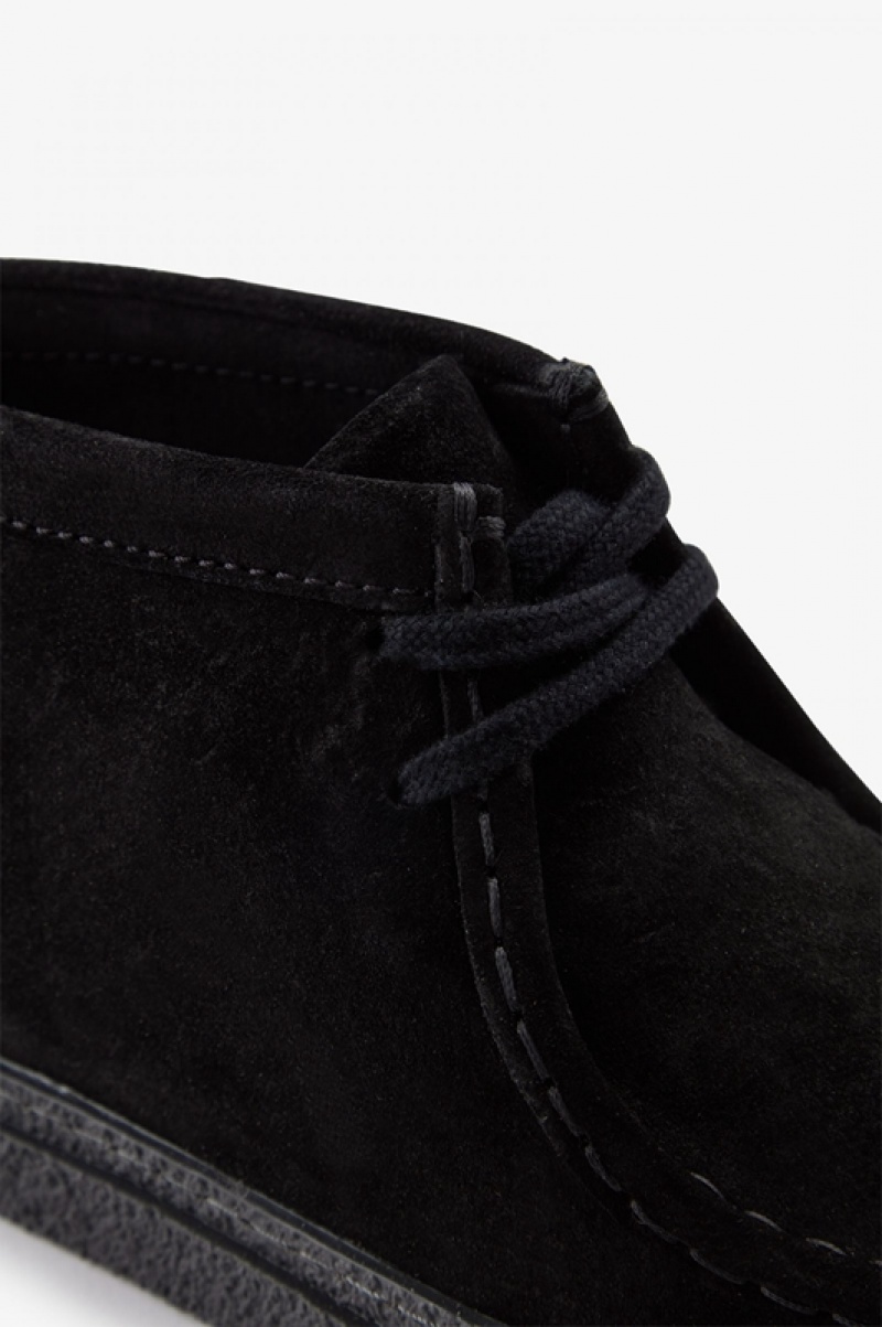 Fred Perry Dawson Mid Women's Boots Black | FXW-293504