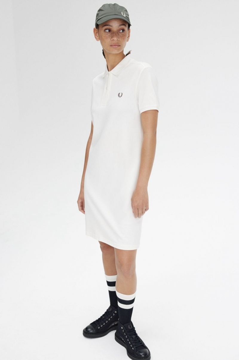 Fred Perry Fred Perry- Women's Dress White | EFN-735206