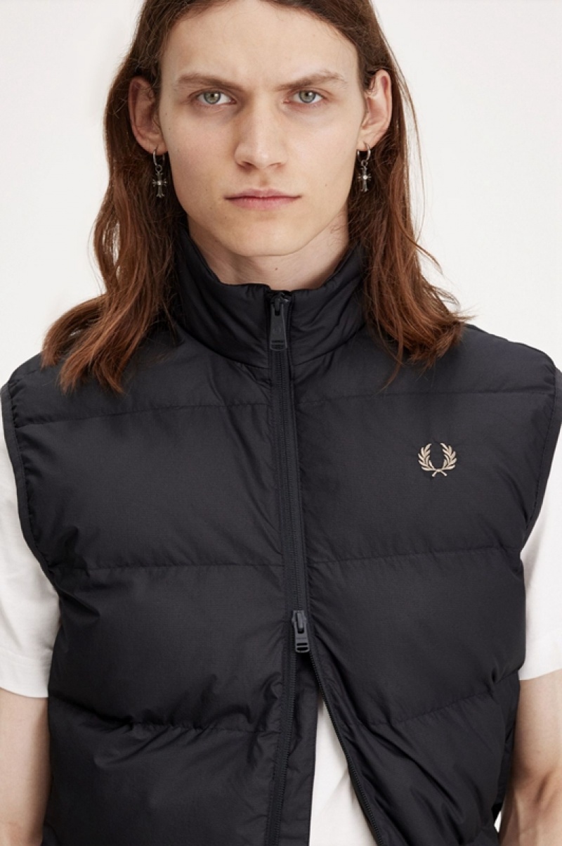 Fred Perry Insulated Gilet Men's Jackets Grey | TJF-256974