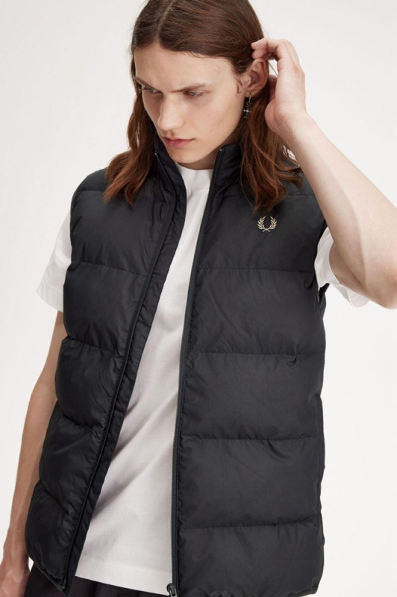 Fred Perry Insulated Gilet Men's Jackets Grey | TJF-256974