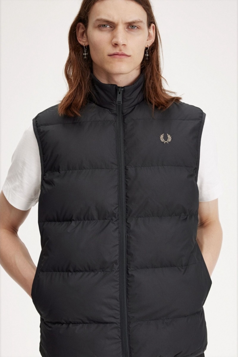 Fred Perry Insulated Gilet Men's Jackets Grey | TJF-256974