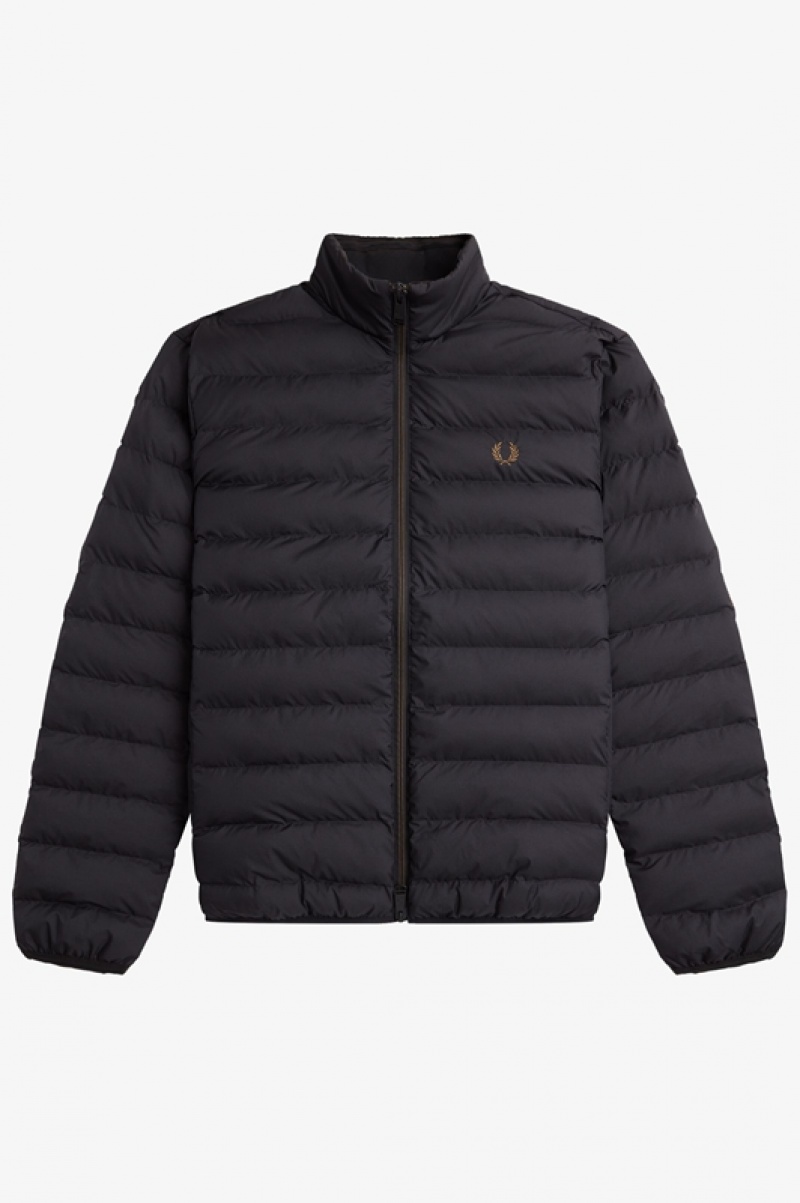 Fred Perry Insulated Men's Jackets Black | CXA-453096